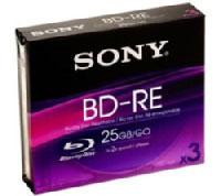 SONY 25GB RW 2X VELOCITY SLIM CASE (3BNE25B)